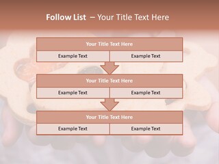 Set Of Cookies In Baby Hands PowerPoint Template