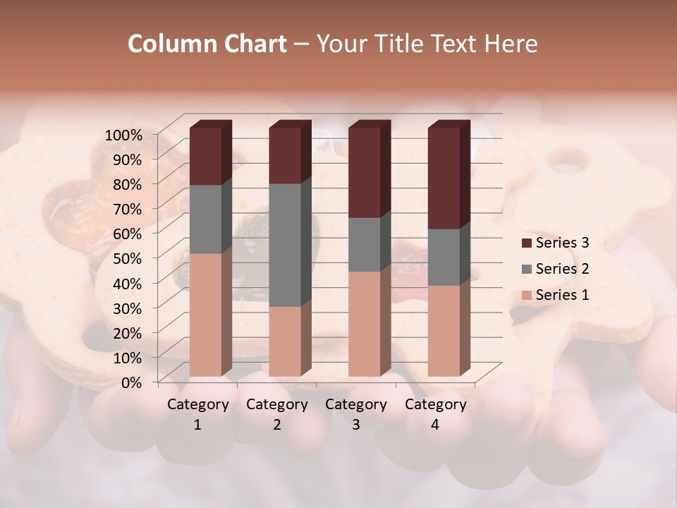 Set Of Cookies In Baby Hands PowerPoint Template