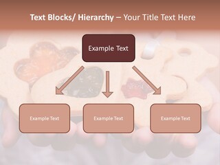 Set Of Cookies In Baby Hands PowerPoint Template