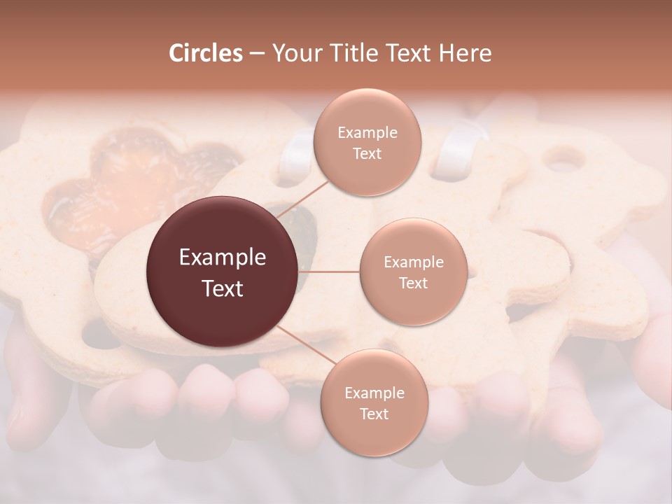 Set Of Cookies In Baby Hands PowerPoint Template