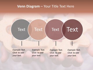 Set Of Cookies In Baby Hands PowerPoint Template