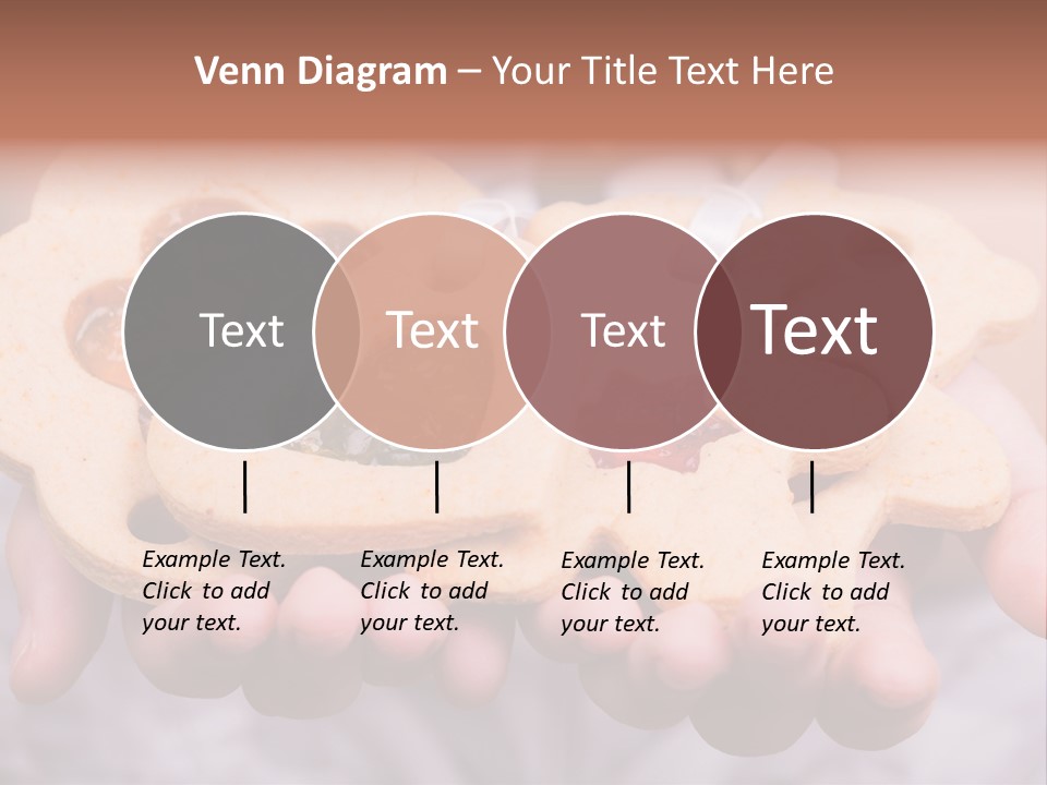 Set Of Cookies In Baby Hands PowerPoint Template