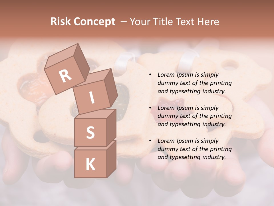 Set Of Cookies In Baby Hands PowerPoint Template