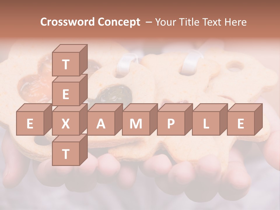 Set Of Cookies In Baby Hands PowerPoint Template