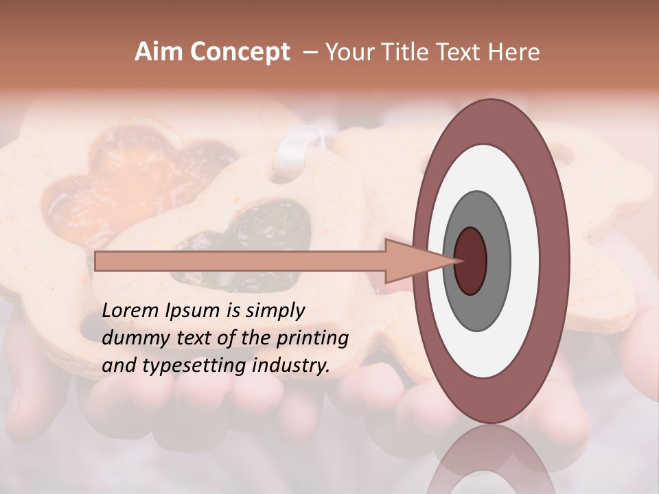 Set Of Cookies In Baby Hands PowerPoint Template