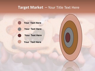 Set Of Cookies In Baby Hands PowerPoint Template