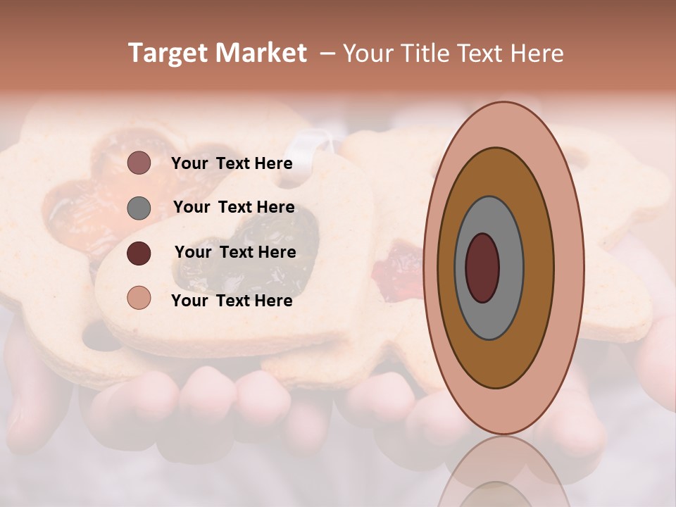 Set Of Cookies In Baby Hands PowerPoint Template