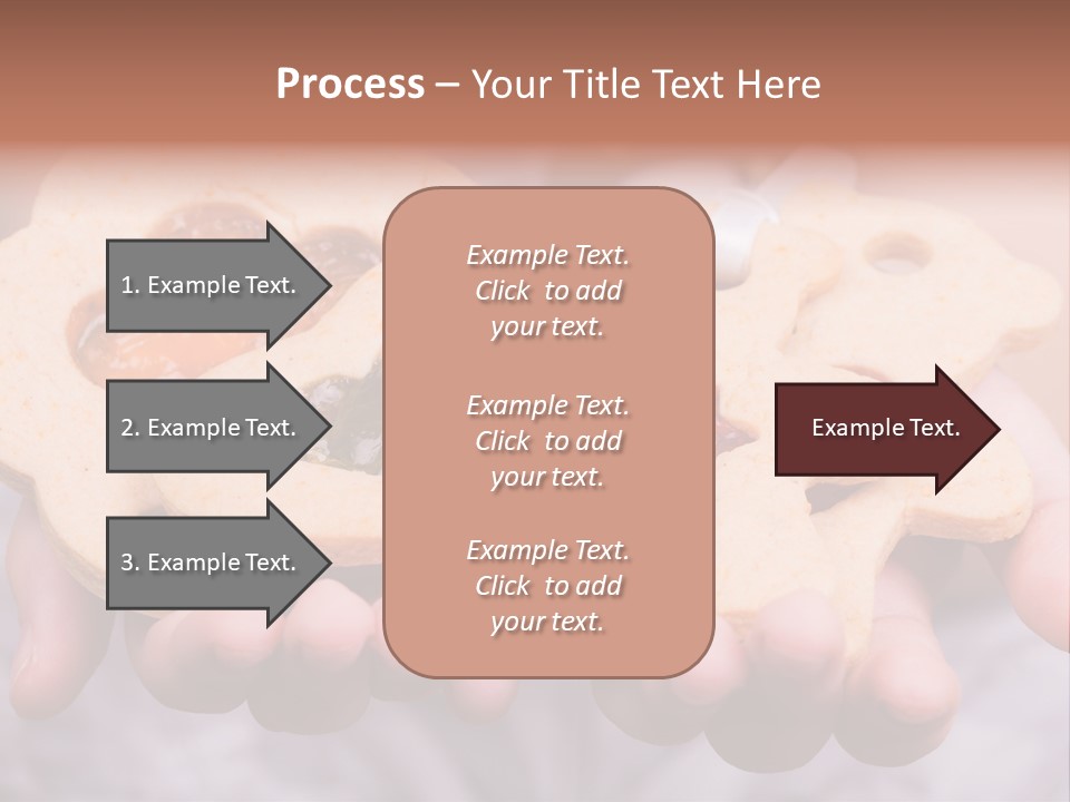 Set Of Cookies In Baby Hands PowerPoint Template