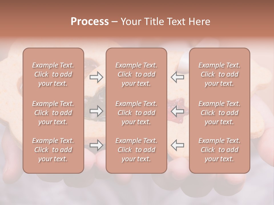 Set Of Cookies In Baby Hands PowerPoint Template