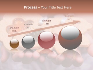 Set Of Cookies In Baby Hands PowerPoint Template