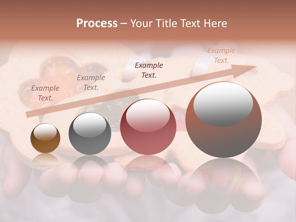 Set Of Cookies In Baby Hands PowerPoint Template