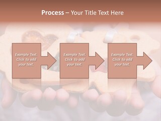 Set Of Cookies In Baby Hands PowerPoint Template