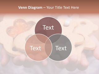 Set Of Cookies In Baby Hands PowerPoint Template