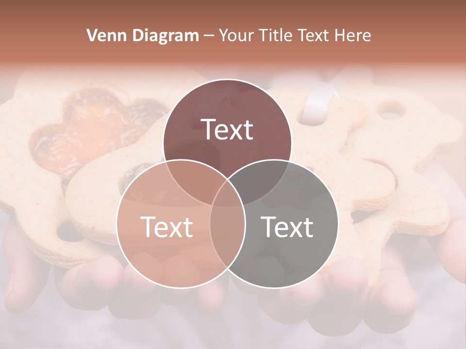 Set Of Cookies In Baby Hands PowerPoint Template