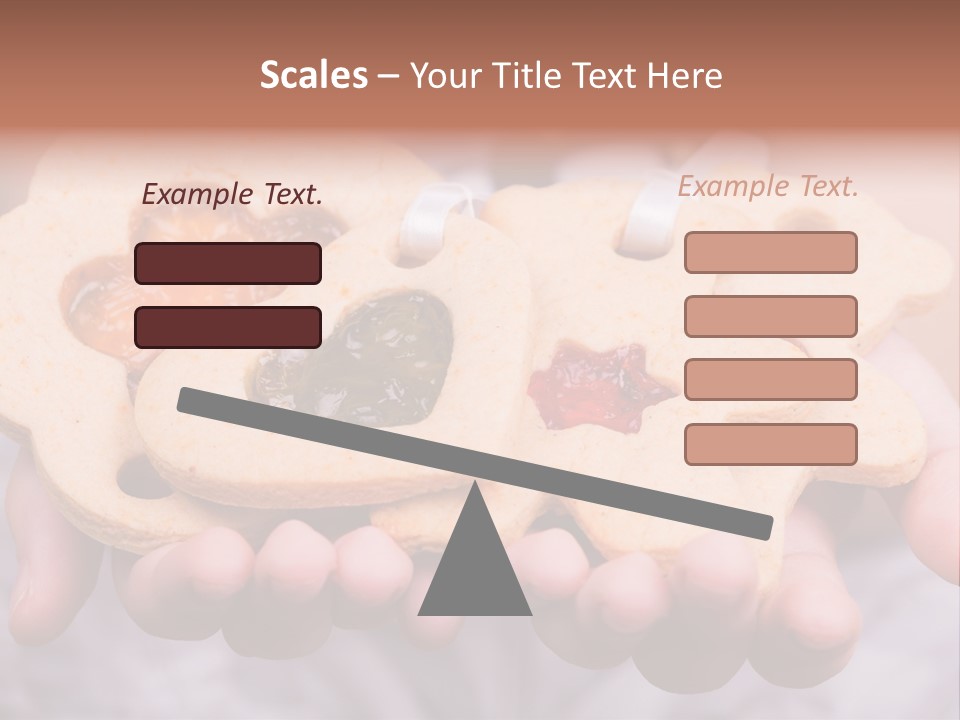 Set Of Cookies In Baby Hands PowerPoint Template