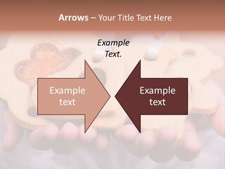 Set Of Cookies In Baby Hands PowerPoint Template