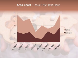 Set Of Cookies In Baby Hands PowerPoint Template