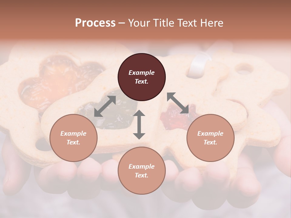 Set Of Cookies In Baby Hands PowerPoint Template