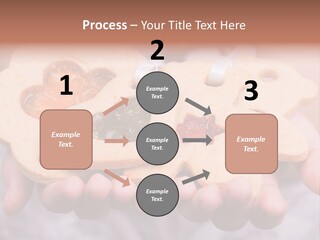 Set Of Cookies In Baby Hands PowerPoint Template