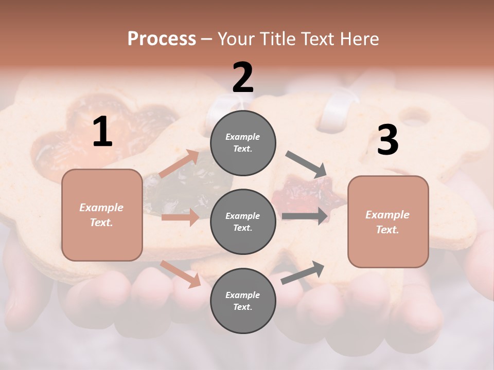 Set Of Cookies In Baby Hands PowerPoint Template
