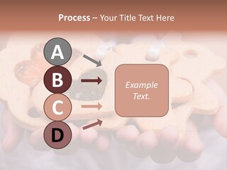 Set Of Cookies In Baby Hands PowerPoint Template