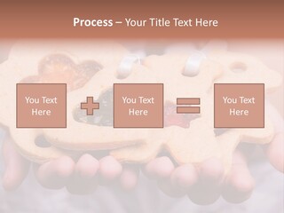 Set Of Cookies In Baby Hands PowerPoint Template