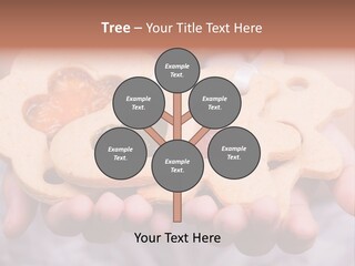 Set Of Cookies In Baby Hands PowerPoint Template