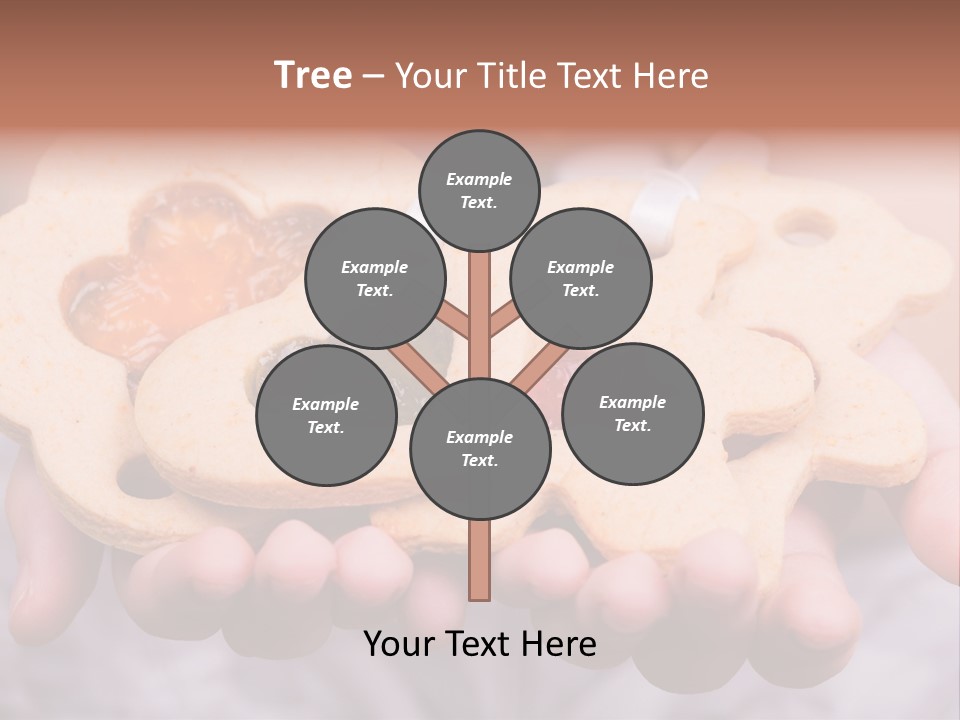 Set Of Cookies In Baby Hands PowerPoint Template