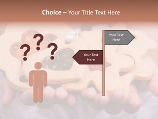 Set Of Cookies In Baby Hands PowerPoint Template