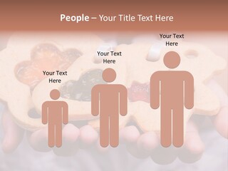 Set Of Cookies In Baby Hands PowerPoint Template