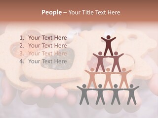 Set Of Cookies In Baby Hands PowerPoint Template