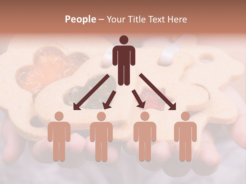 Set Of Cookies In Baby Hands PowerPoint Template