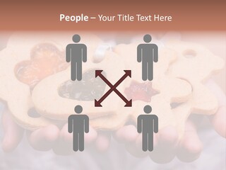 Set Of Cookies In Baby Hands PowerPoint Template