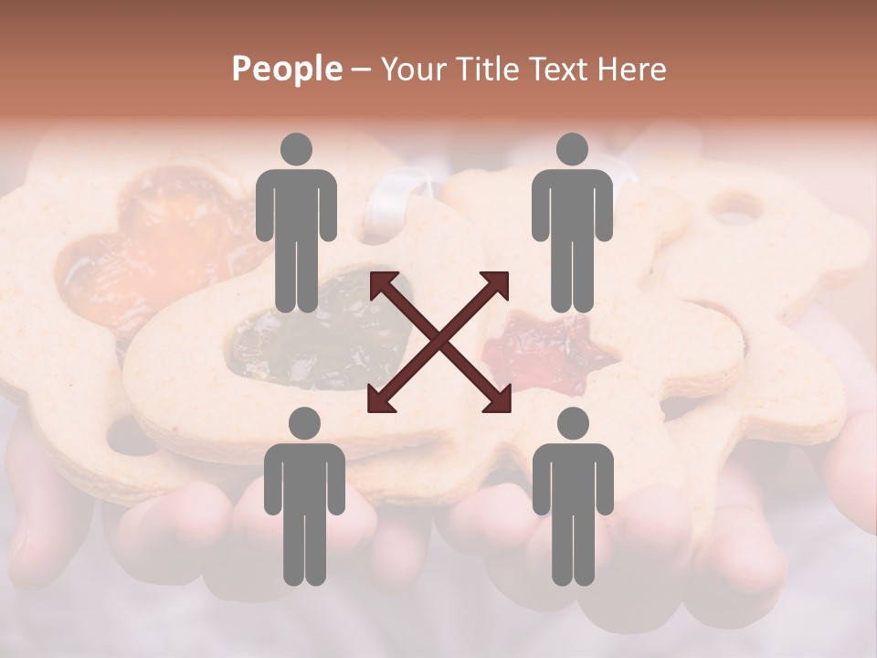 Set Of Cookies In Baby Hands PowerPoint Template