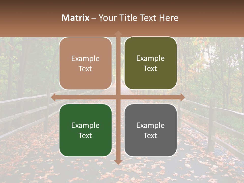 Road In The Park PowerPoint Template