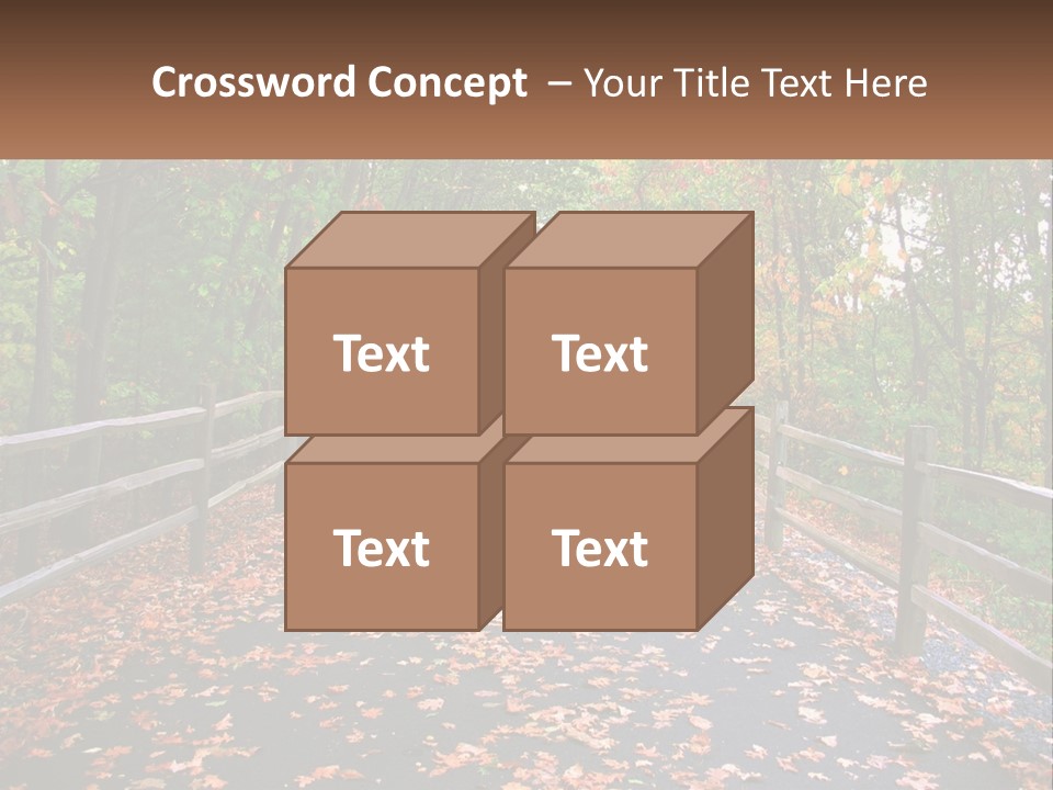 Road In The Park PowerPoint Template