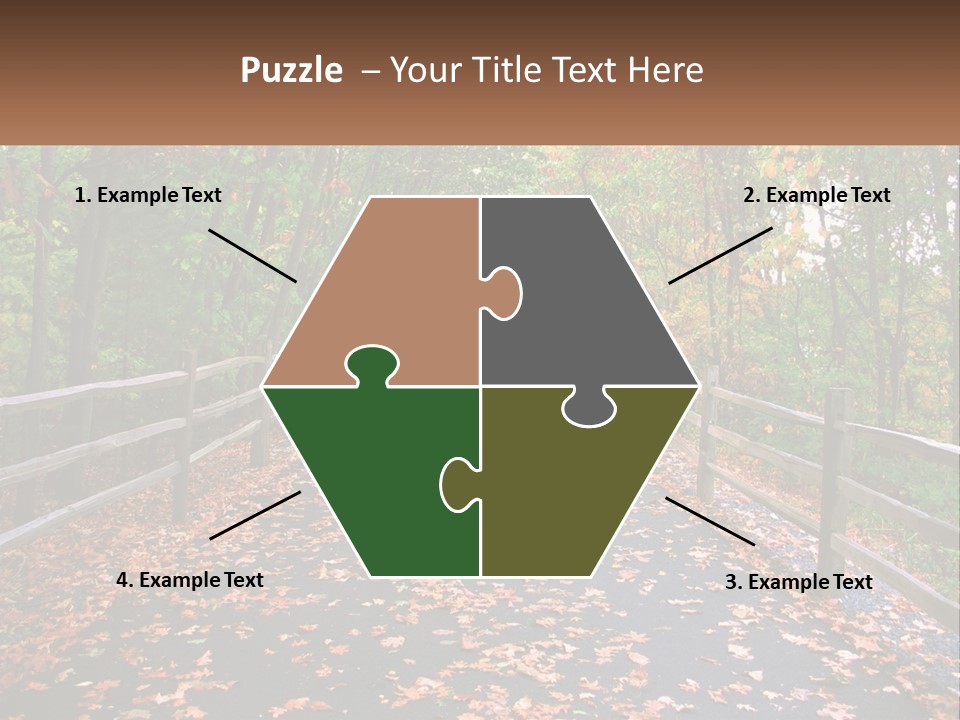 Road In The Park PowerPoint Template