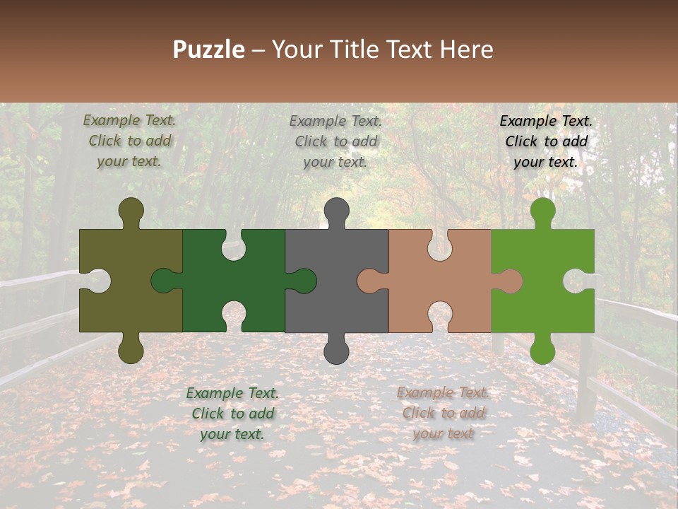 Road In The Park PowerPoint Template