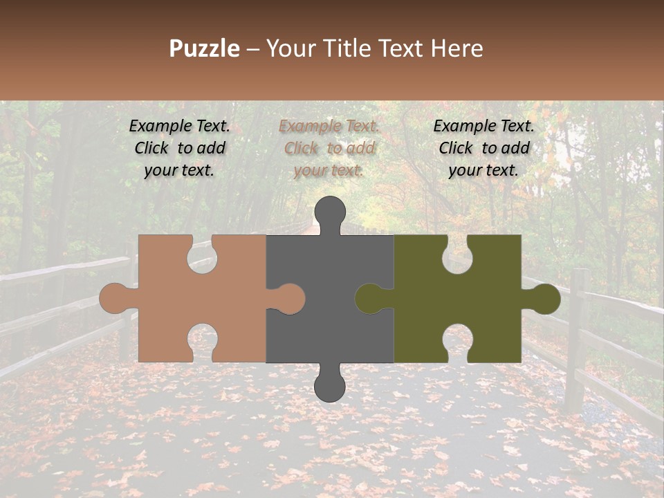 Road In The Park PowerPoint Template