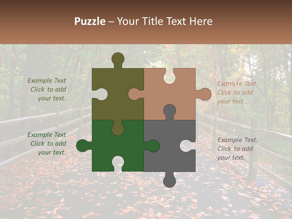 Road In The Park PowerPoint Template