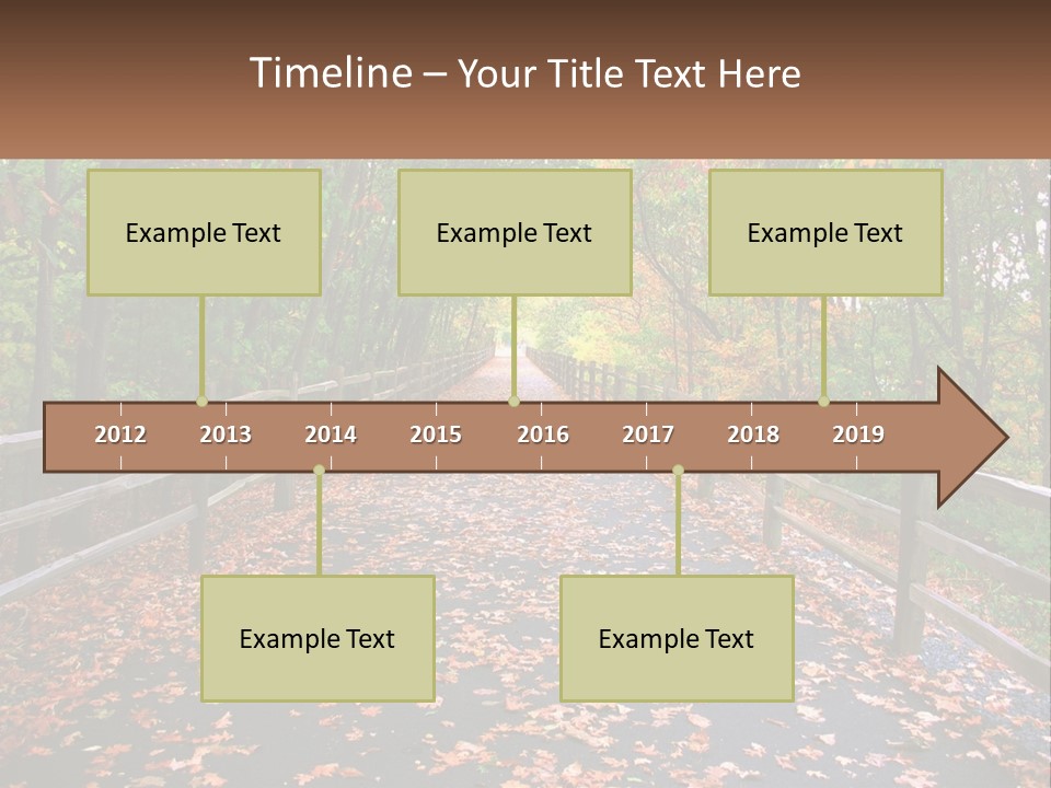 Road In The Park PowerPoint Template