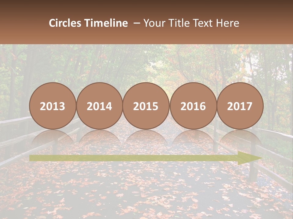 Road In The Park PowerPoint Template