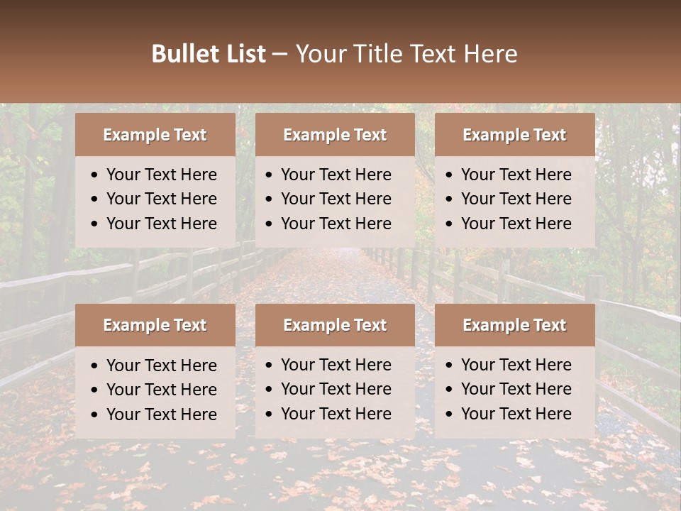 Road In The Park PowerPoint Template