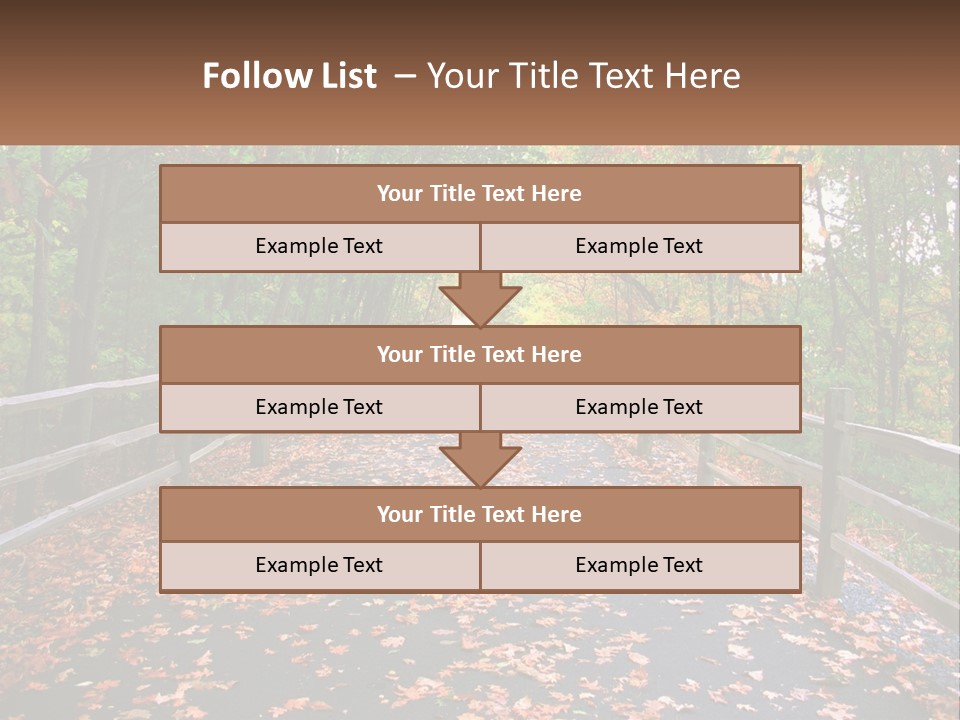 Road In The Park PowerPoint Template