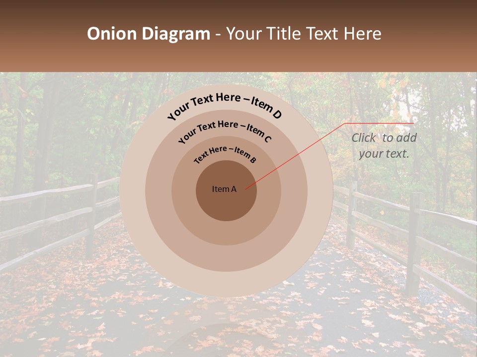 Road In The Park PowerPoint Template