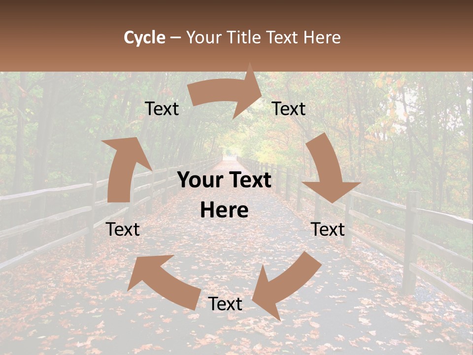 Road In The Park PowerPoint Template