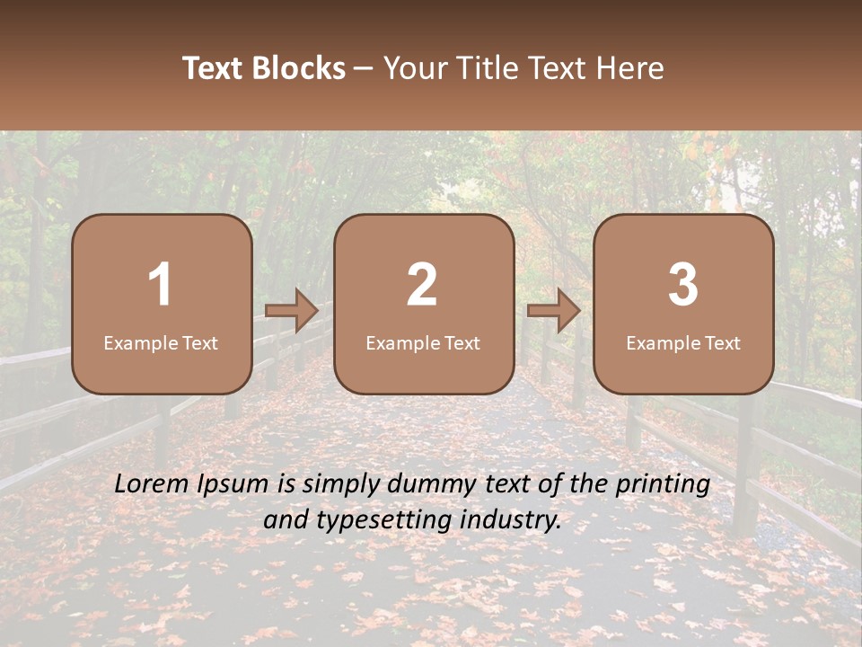 Road In The Park PowerPoint Template