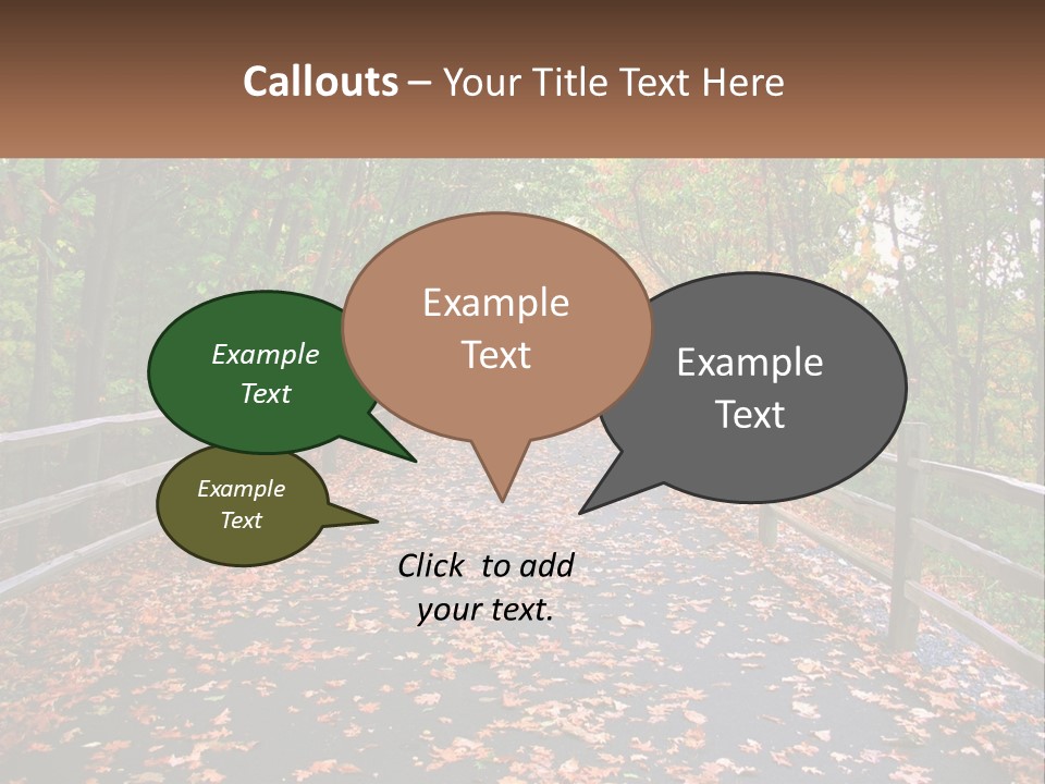 Road In The Park PowerPoint Template