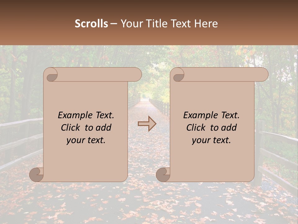 Road In The Park PowerPoint Template