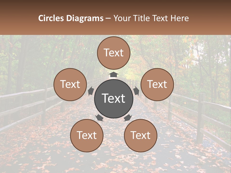 Road In The Park PowerPoint Template